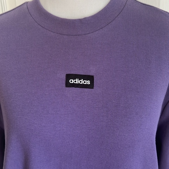 NWT Adidas Moment Athletic Dress Tech Purple and Black Three Stripes Womens XL - Picture 3 of 16